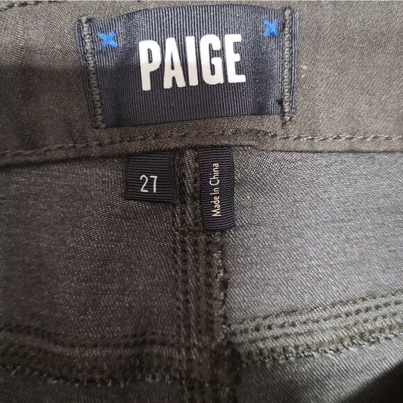 Paige Cropped Claudine Glitter Sparkle Jeans - Picture 6 of 10